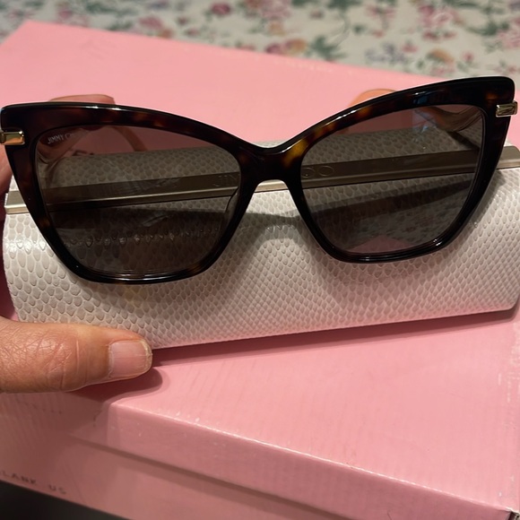 Jimmy Choo SELBYGS 086 HAVANA 57/16/145 Women's Sunglasses - Picture 4 of 6